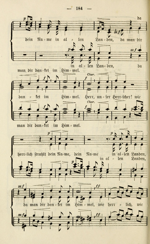 Sammlung Kirchlicher Lieder: für den Gemischten Chor. Liederbuch für Kirche, Schule und Haus page 184