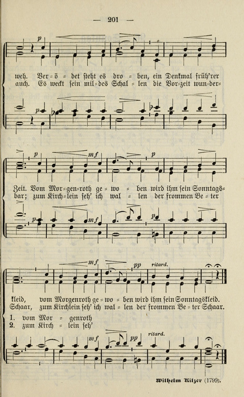 Sammlung Kirchlicher Lieder: für den Gemischten Chor. Liederbuch für Kirche, Schule und Haus page 201