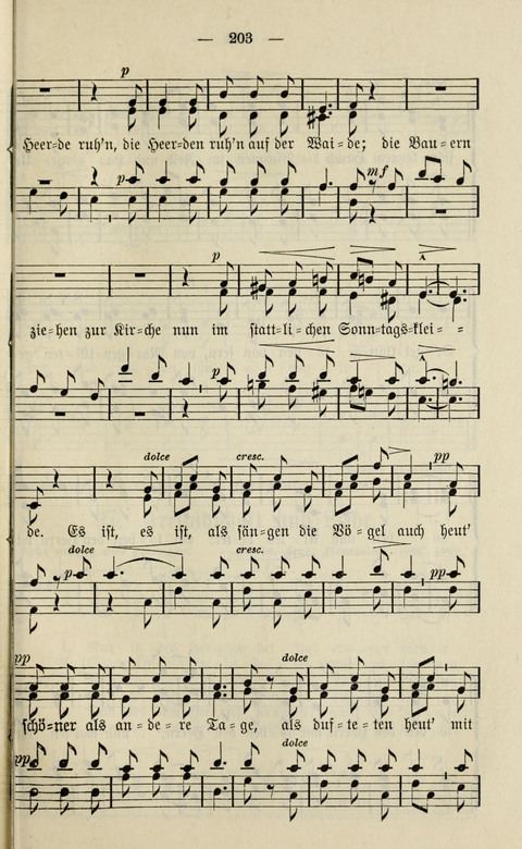 Sammlung Kirchlicher Lieder: für den Gemischten Chor. Liederbuch für Kirche, Schule und Haus page 203