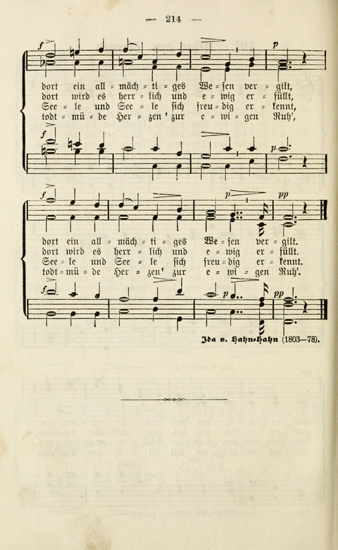 Sammlung Kirchlicher Lieder: für den Gemischten Chor. Liederbuch für Kirche, Schule und Haus page 214