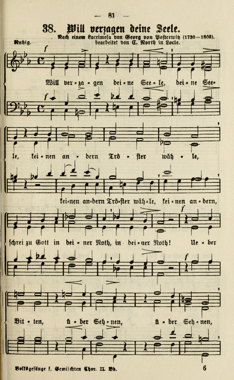 Sammlung Kirchlicher Lieder: für den Gemischten Chor. Liederbuch für Kirche, Schule und Haus page 531