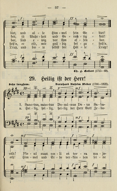 Sammlung Kirchlicher Lieder: für den Gemischten Chor. Liederbuch für Kirche, Schule und Haus page 57