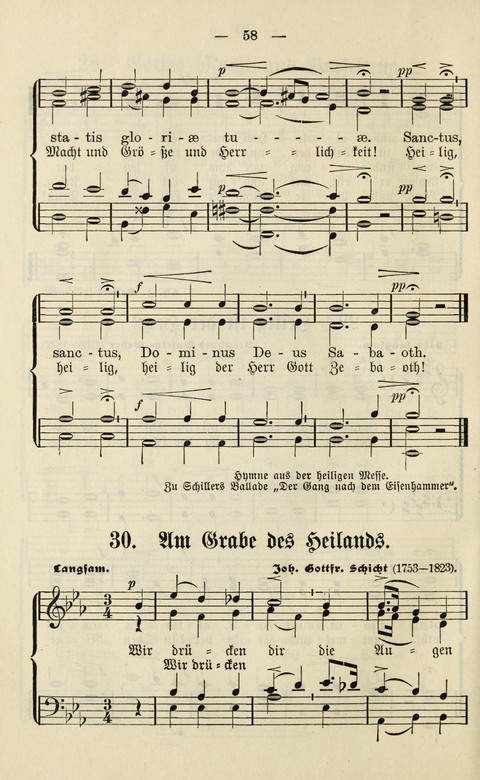 Sammlung Kirchlicher Lieder: für den Gemischten Chor. Liederbuch für Kirche, Schule und Haus page 58