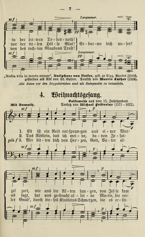 Sammlung Kirchlicher Lieder: für den Gemischten Chor. Liederbuch für Kirche, Schule und Haus page 7