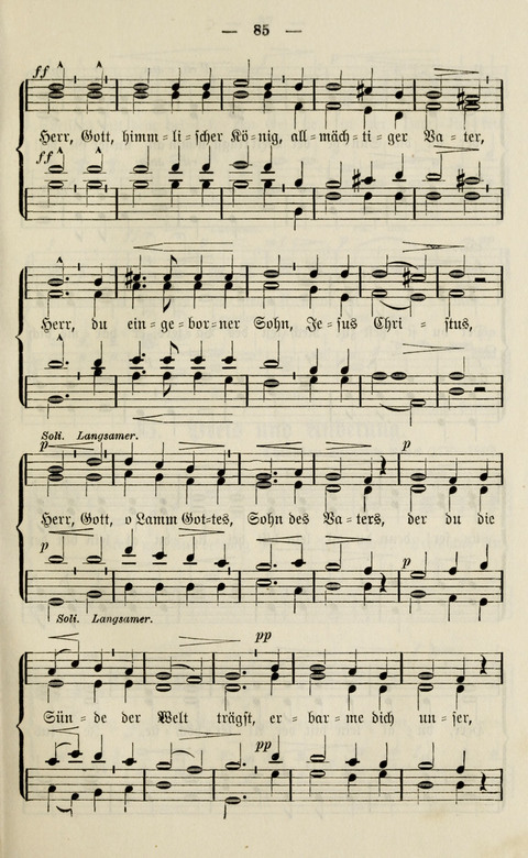 Sammlung Kirchlicher Lieder: für den Gemischten Chor. Liederbuch für Kirche, Schule und Haus page 85