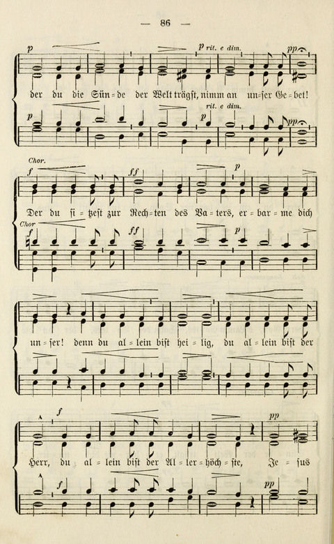Sammlung Kirchlicher Lieder: für den Gemischten Chor. Liederbuch für Kirche, Schule und Haus page 86