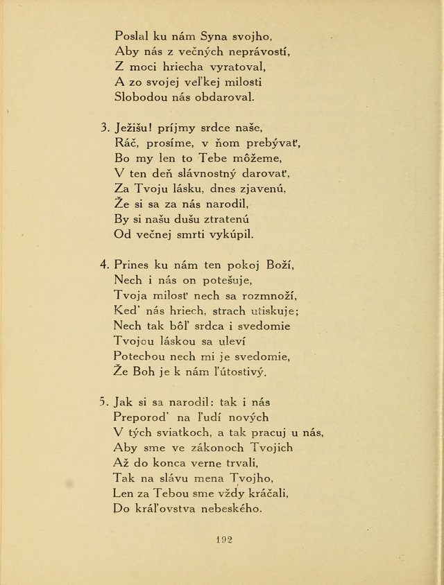 Slovensky Kalvinsky Spevnik page 192