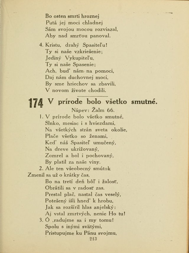 Slovensky Kalvinsky Spevnik page 213
