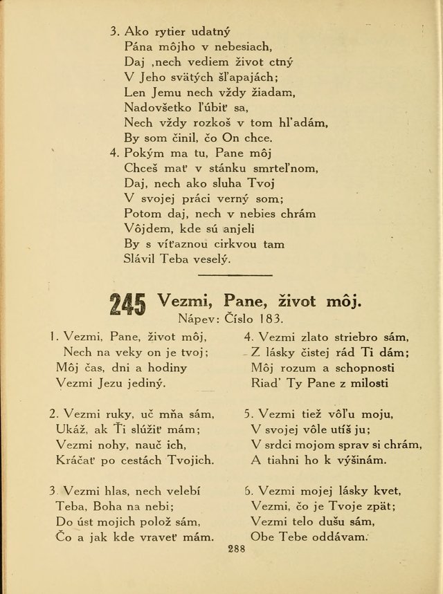 Slovensky Kalvinsky Spevnik page 288