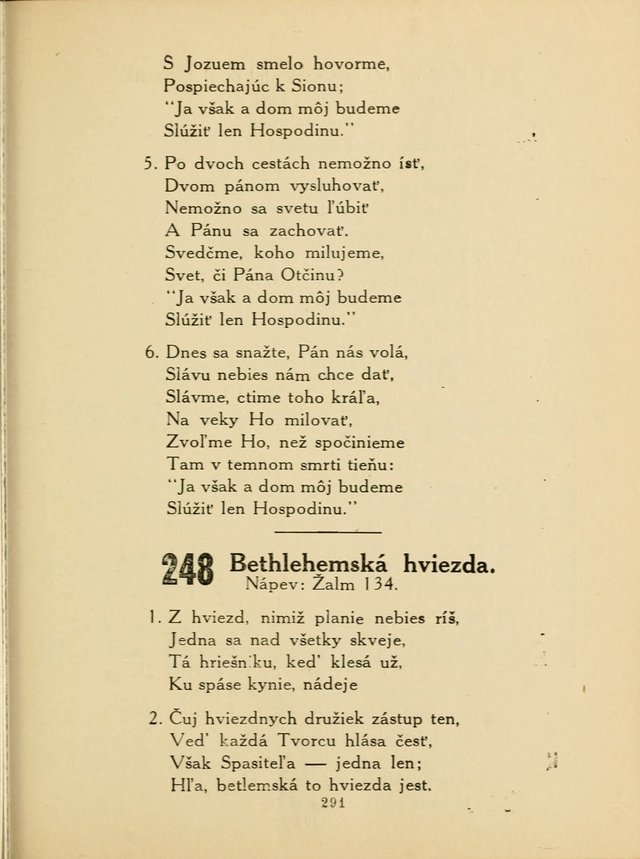 Slovensky Kalvinsky Spevnik page 291