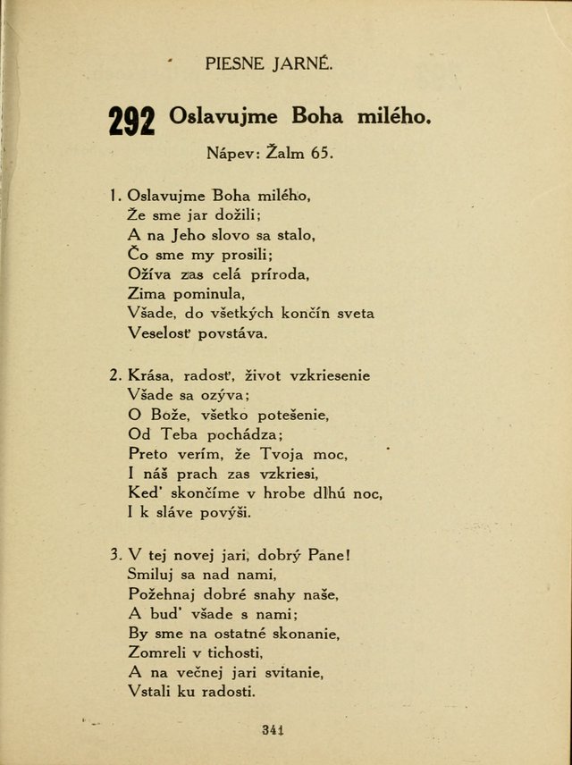 Slovensky Kalvinsky Spevnik page 341