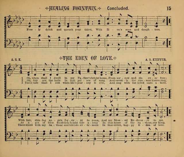 The Shining Light: a varied collection of sacred songs for Sabbath-schools, social meetings and the home circle page 13