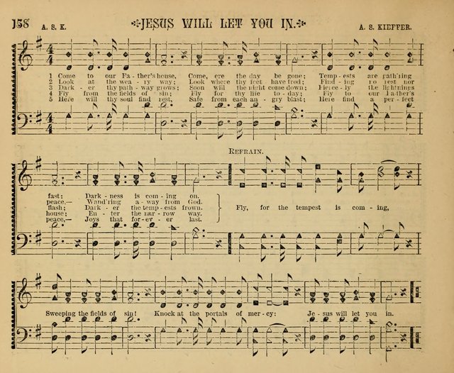 The Shining Light: a varied collection of sacred songs for Sabbath-schools, social meetings and the home circle page 160