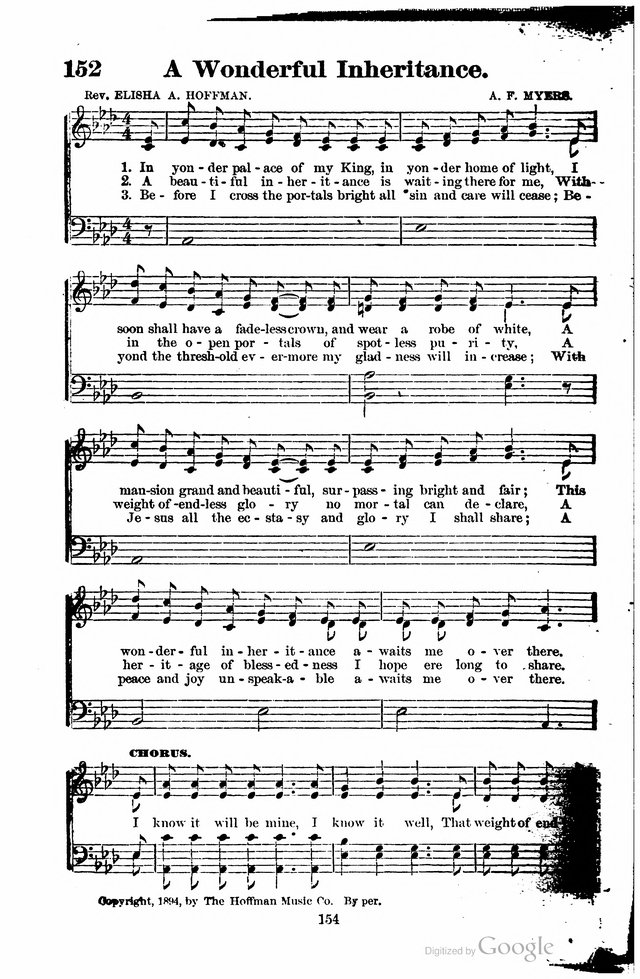 The Search Light: a collection of songs for Sunday schools and gospel meetings page 149