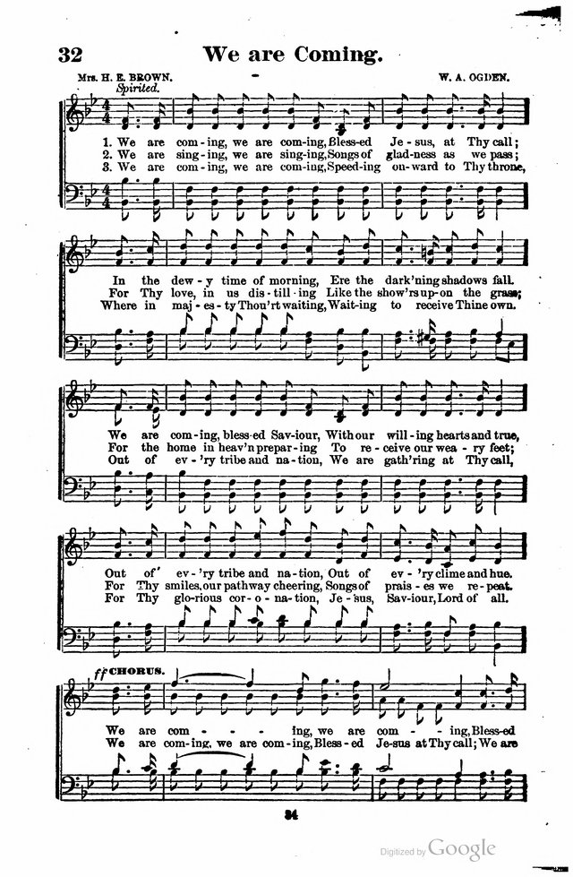 The Search Light: a collection of songs for Sunday schools and gospel meetings page 29