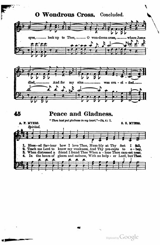 The Search Light: a collection of songs for Sunday schools and gospel meetings page 42