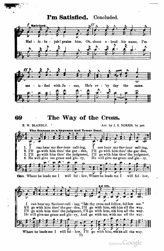 The Search Light: a collection of songs for Sunday schools and gospel meetings page 66