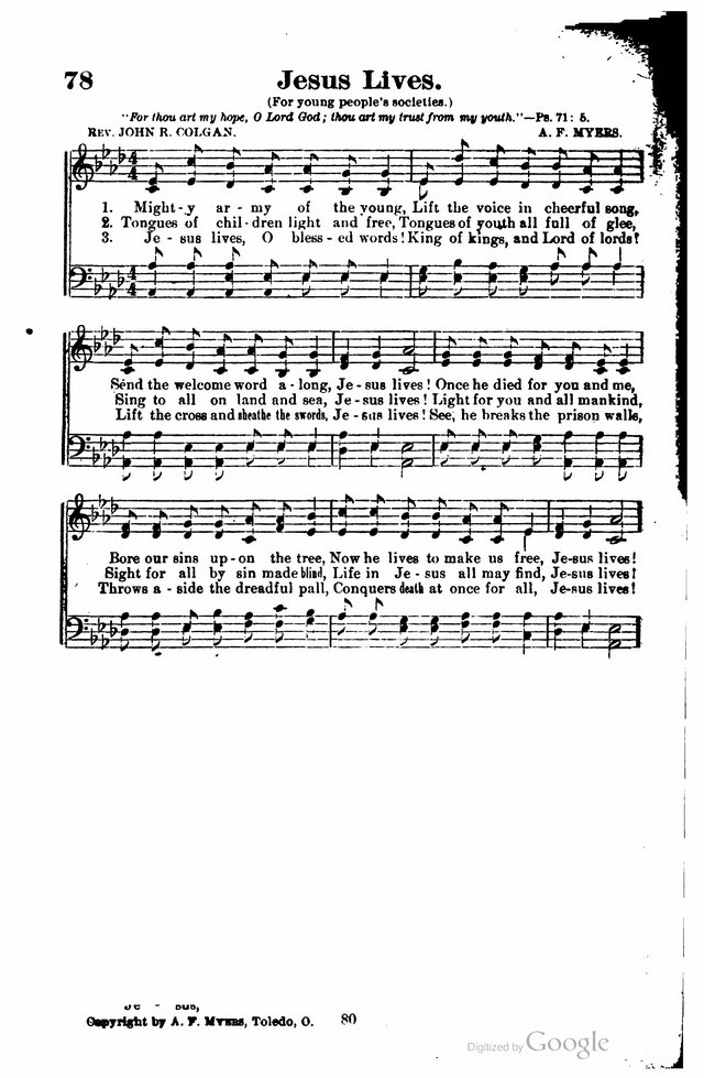 The Search Light: a collection of songs for Sunday schools and gospel meetings page 75
