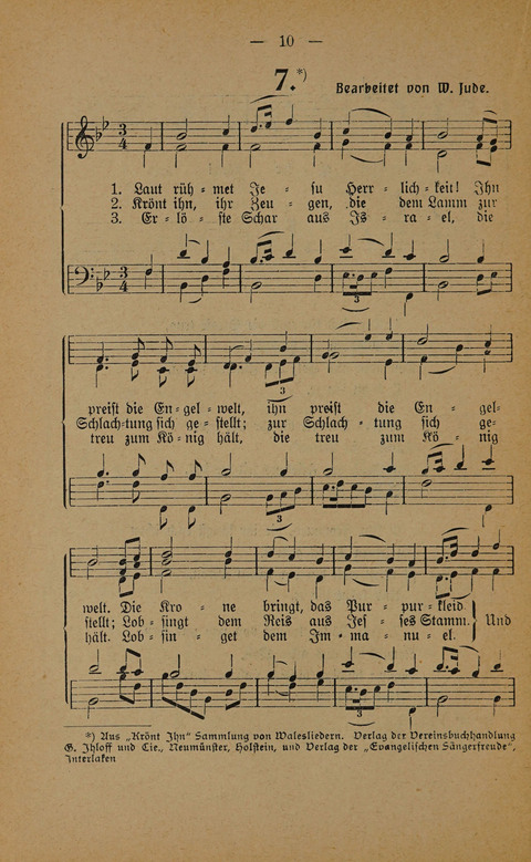 Sieges-Lieder: für die Versammlungen der Zelt-Mission. 5th ed. page 9