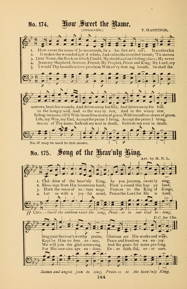 Song-Land Messenger Complete: a new song book for use in all public gatherings where select music is desired page 147