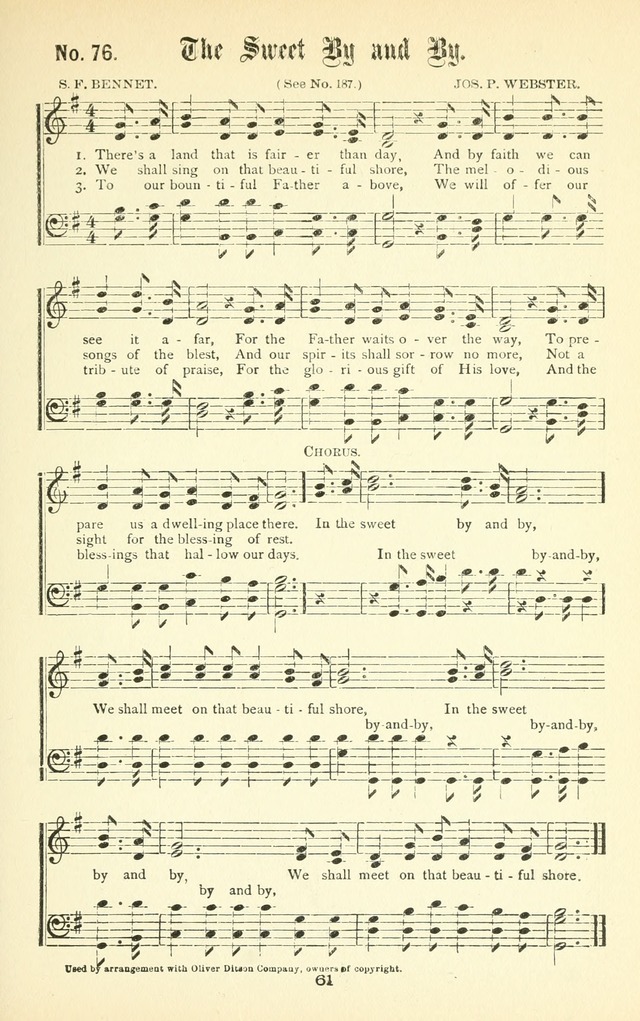 Song-Land Messenger Complete: a new song book for revivals, praise and prayer meetings, singing and Sunday schools, and churches, and for the home circle page 70