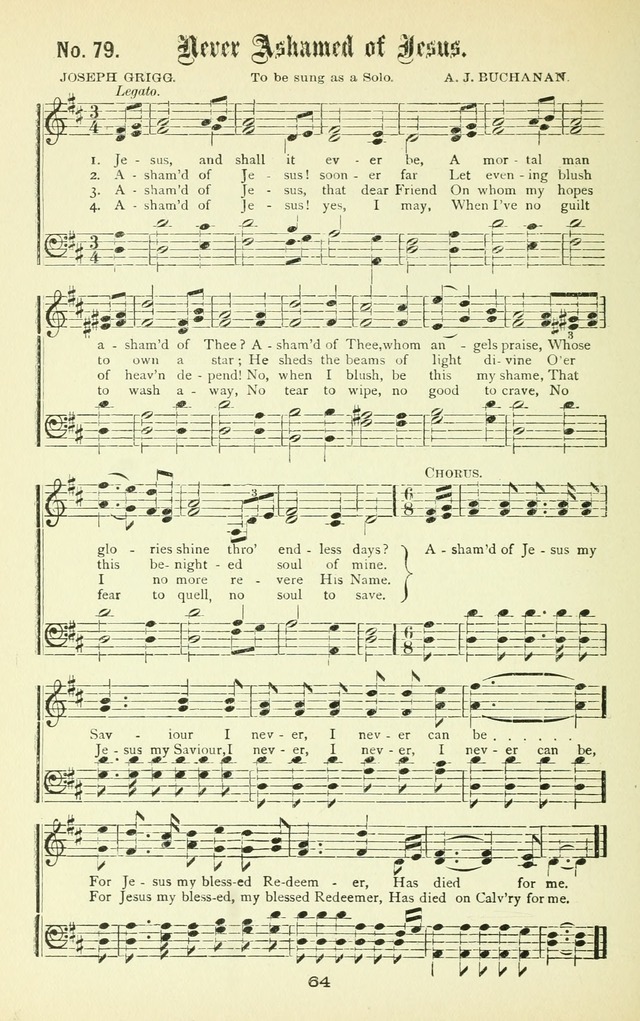 Song-Land Messenger Complete: a new song book for revivals, praise and prayer meetings, singing and Sunday schools, and churches, and for the home circle page 73