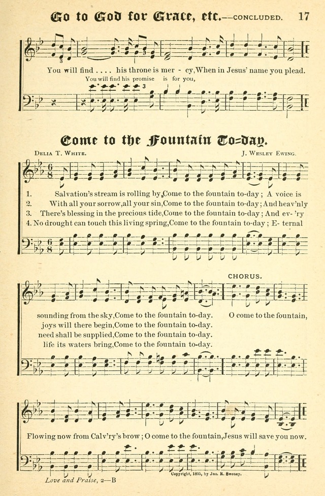 Songs of Love and Praise No. 2: for use in meetings for christian worship or work page 18