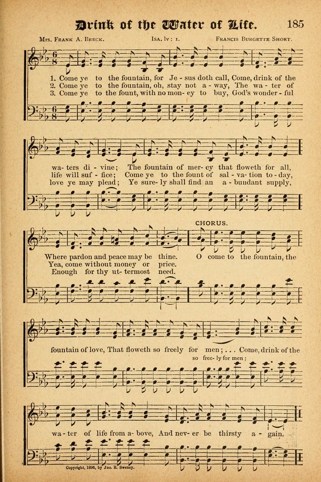Songs of Love and Praise No. 3: For use in Meetings for Christian Worship of Work page 184