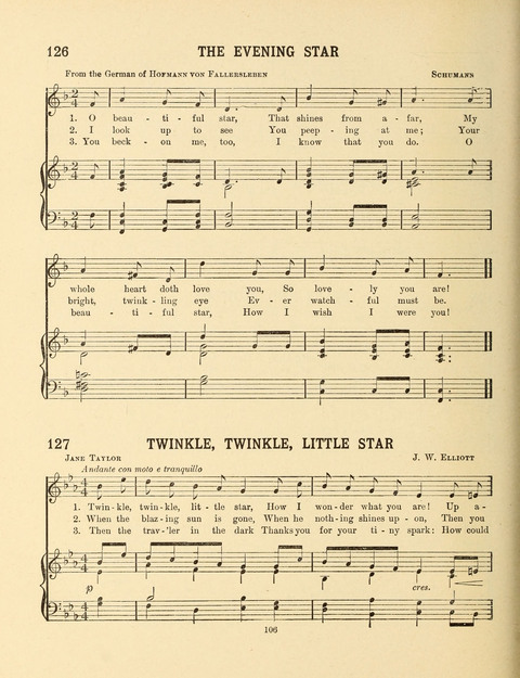 Songs for Little People: for use in the Sunday-School, the Kindergarten and the Home page 106