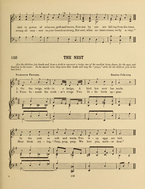 Songs for Little People: for use in the Sunday-School, the Kindergarten and the Home page 119