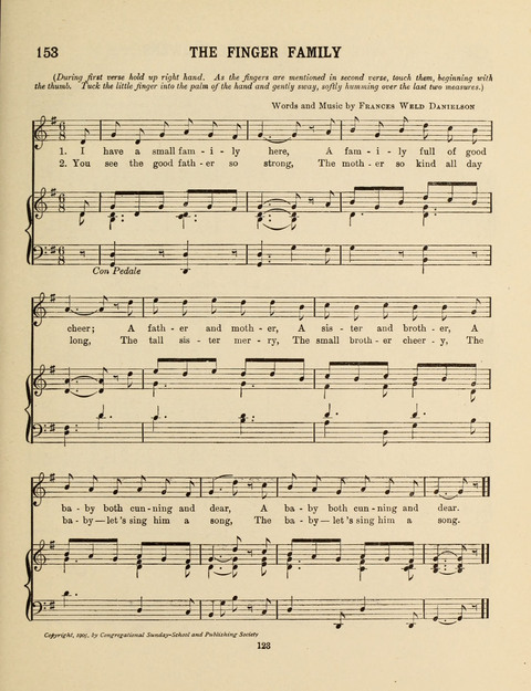 Songs for Little People: for use in the Sunday-School, the Kindergarten and the Home page 123