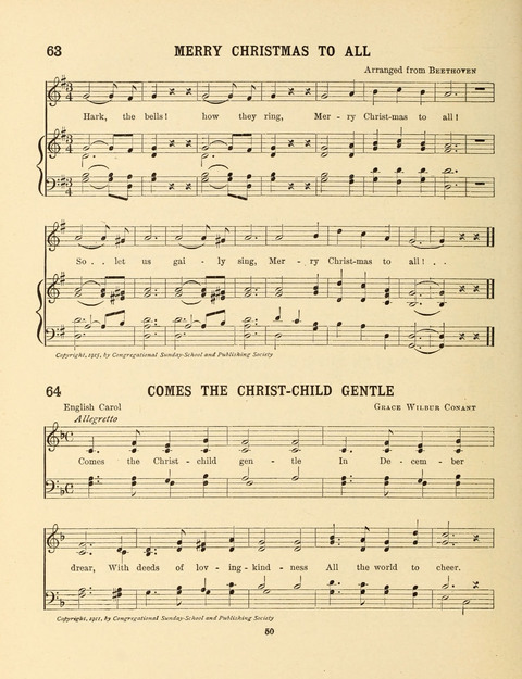 Songs for Little People: for use in the Sunday-School, the Kindergarten and the Home page 50