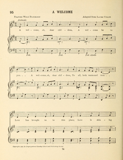 Songs for Little People: for use in the Sunday-School, the Kindergarten and the Home page 78