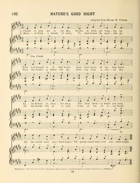 Songs for Little People: for use in the Sunday-School, the Kindergarten and the Home page 84