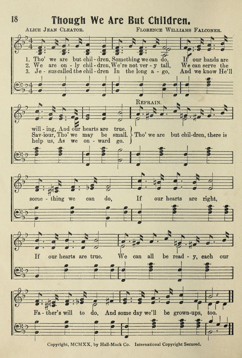 Songs for Little Singers No. 3: for primary departments of Sunday Schools page 16