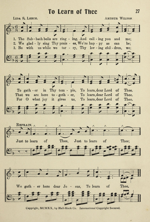 Songs for Little Singers No. 3: for primary departments of Sunday Schools page 25