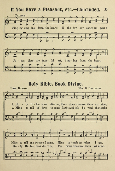 Songs for Little Singers No. 3: for primary departments of Sunday Schools page 33