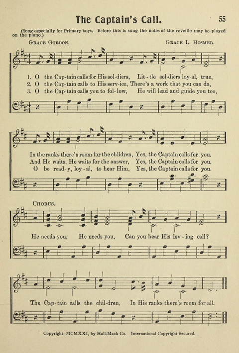 Songs for Little Singers No. 3: for primary departments of Sunday Schools page 53