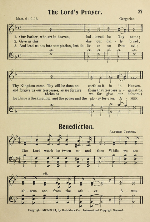 Songs for Little Singers No. 3: for primary departments of Sunday Schools page 75