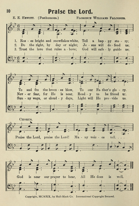 Songs for Little Singers No. 3: for primary departments of Sunday Schools page 8