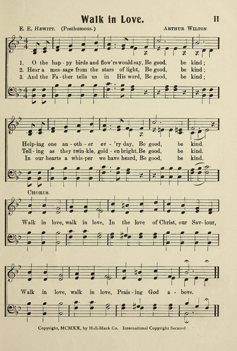 Songs for Little Singers No. 3: for primary departments of Sunday Schools page 9