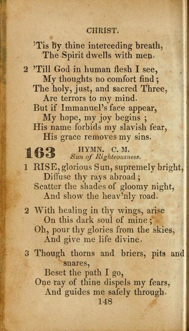 Sacred lyrics, or Select hymns: particularly adapted to revivals of religion, and intended as a supplement to Watts.  page 148