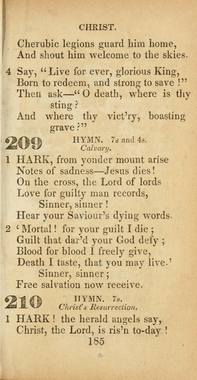 Sacred lyrics, or Select hymns: particularly adapted to revivals of religion, and intended as a supplement to Watts.  page 185