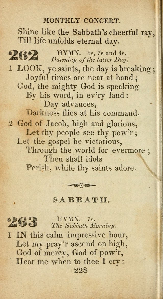 Sacred lyrics, or Select hymns: particularly adapted to revivals of religion, and intended as a supplement to Watts.  page 228