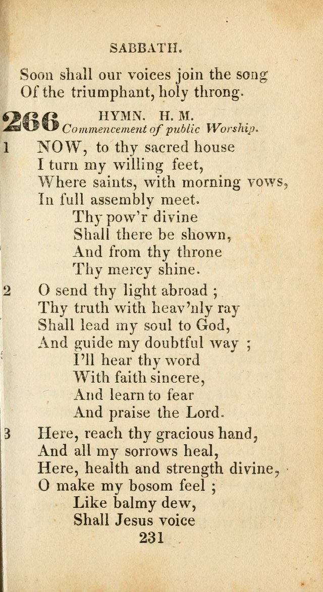 Sacred lyrics, or Select hymns: particularly adapted to revivals of religion, and intended as a supplement to Watts.  page 231