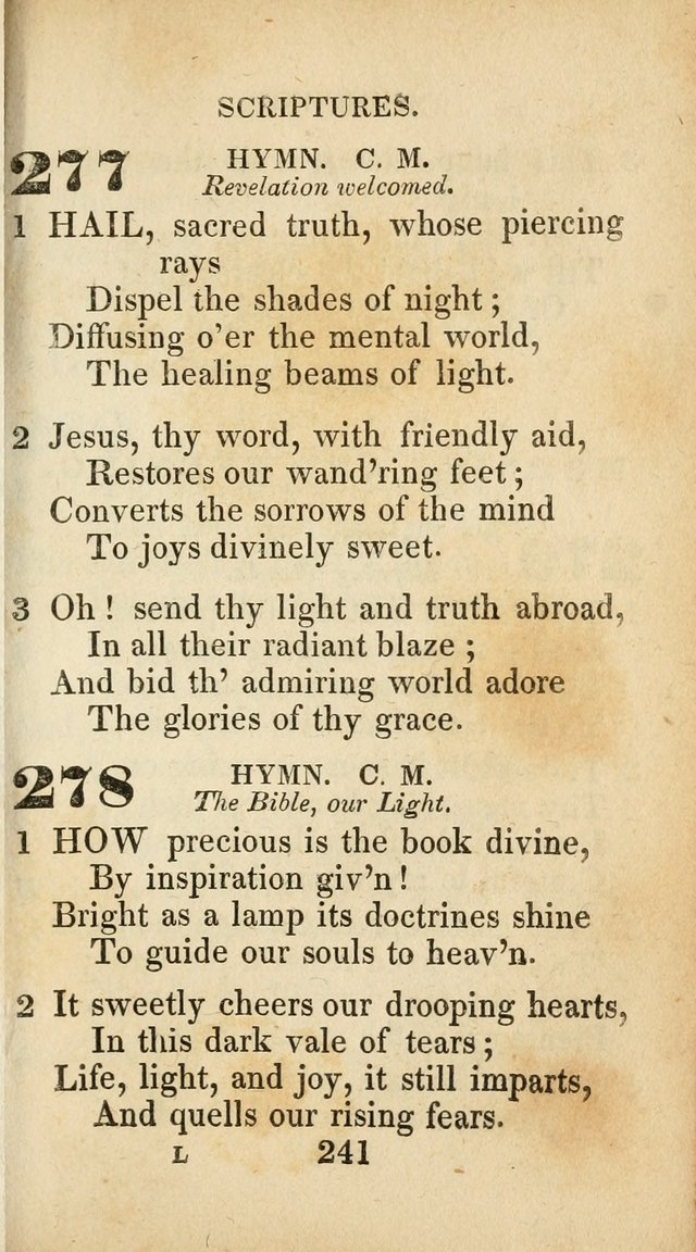 Sacred lyrics, or Select hymns: particularly adapted to revivals of religion, and intended as a supplement to Watts.  page 241