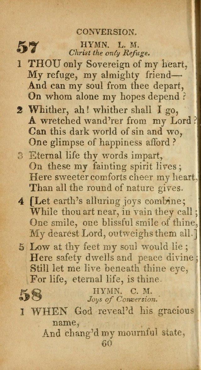 Sacred lyrics, or Select hymns: particularly adapted to revivals of religion, and intended as a supplement to Watts.  page 60