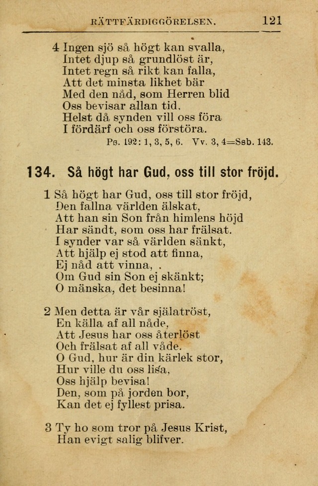 Söndagsskolbok: innehållande liturgi och sånger för söndagsskolan (Omarbetad uppl.) page 121