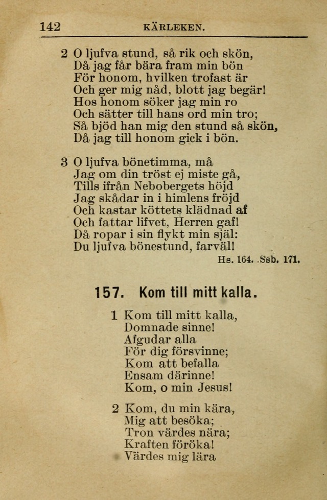 Söndagsskolbok: innehållande liturgi och sånger för söndagsskolan (Omarbetad uppl.) page 144