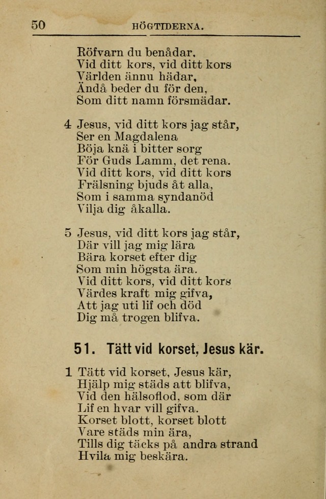 Söndagsskolbok: innehållande liturgi och sånger för söndagsskolan (Omarbetad uppl.) page 50